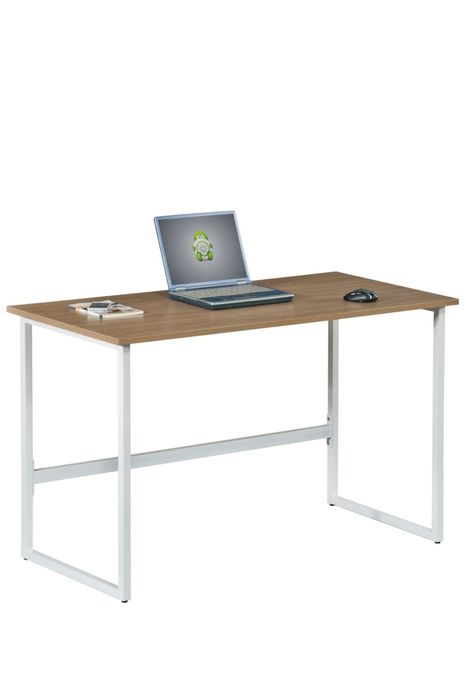 Birou minimalist lemn/metal, Bej ca NOU