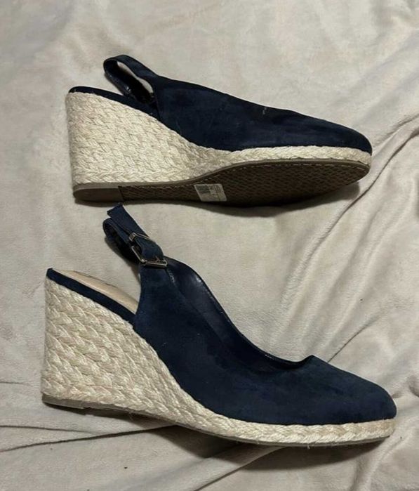 Сандали на платформа DUNE – тъмно сини, №40