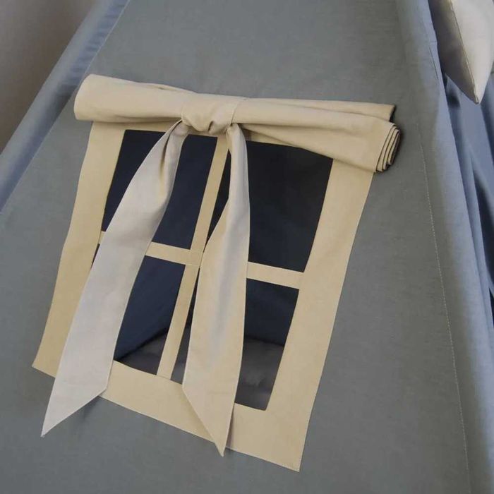 Вигвам детский с ковриком LiliKids Стальной