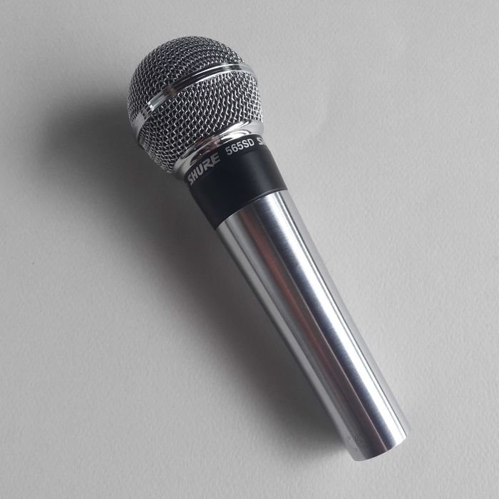 Легендарен вокален микрофон Shure 565SD + оригинален държач
