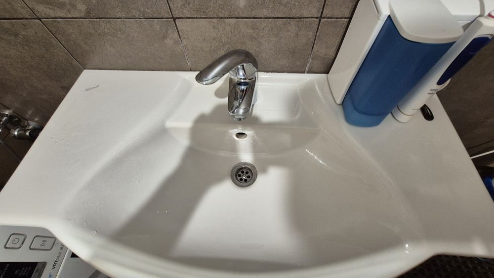 Vand set chiuveta cu masca si baterie