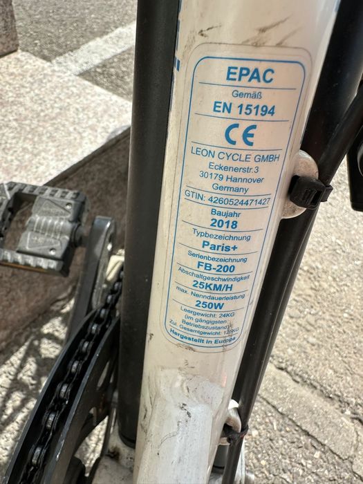 Bicicleta electrica NCM Paris plus