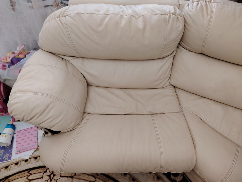 Диван угловой натуральная кожа