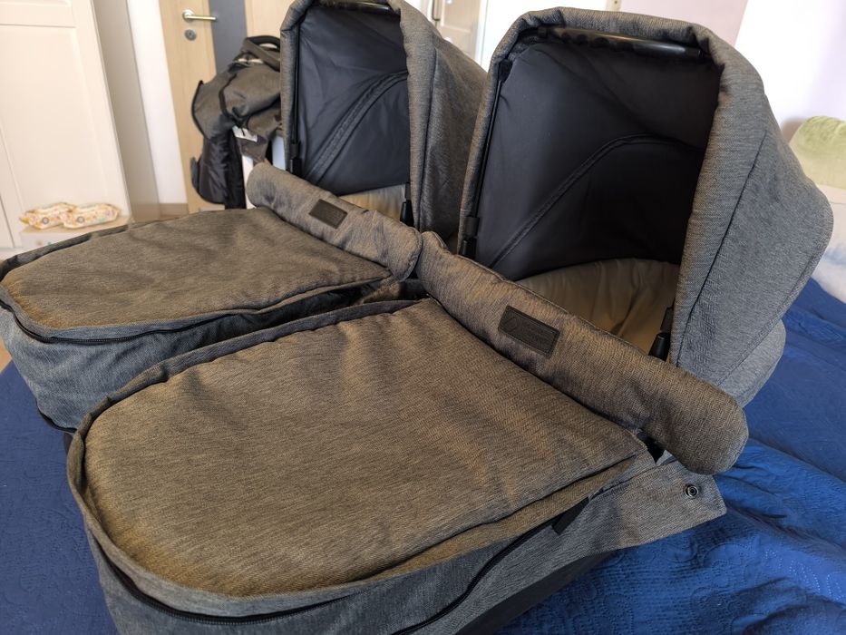 MOUNTAIN BUGGY Кош за новородено за количка DUET V3 LUXURY 2 броя