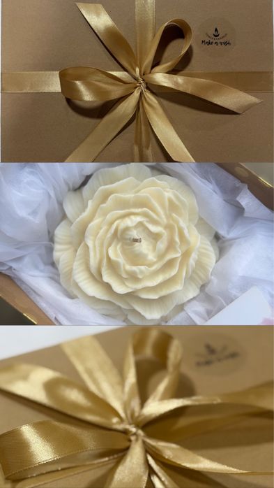 Букет от соеви свещи,цветница,Великден