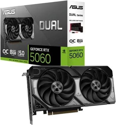 ASUS Dual GeForce RTX 5060 8GB OC Edition (Идеал, Гарантия 1 год)