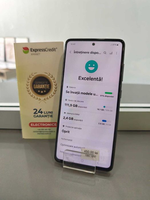 Samsung Galaxy A52s 5G 6/128Gb (Ag44 B7284) - Garantie 2 ani!
