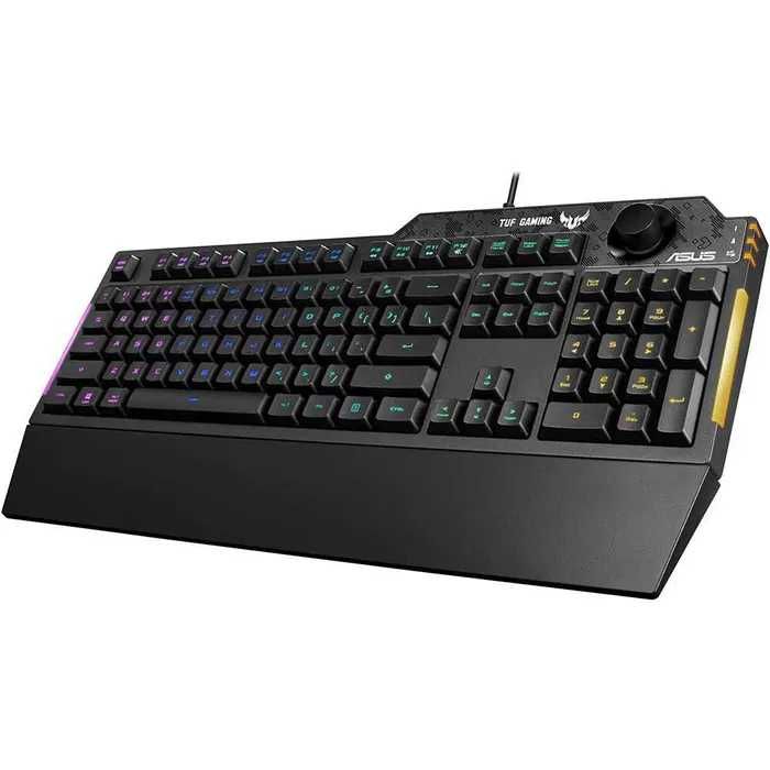 Tastatura Gaming Asus Tuf Gaming K1 RGB Led USB cu fir noua 90MP01X0-BKUA00 garantie sigilata