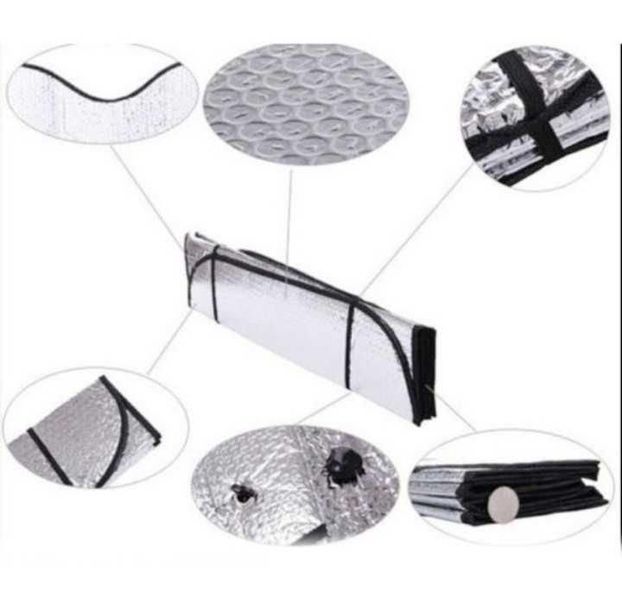 Сенник двустранен за предно стъкло 150 х 80 см.- А3881-4