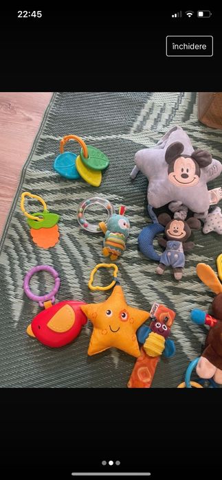 Lot 13 jucarii bebe cu mickey