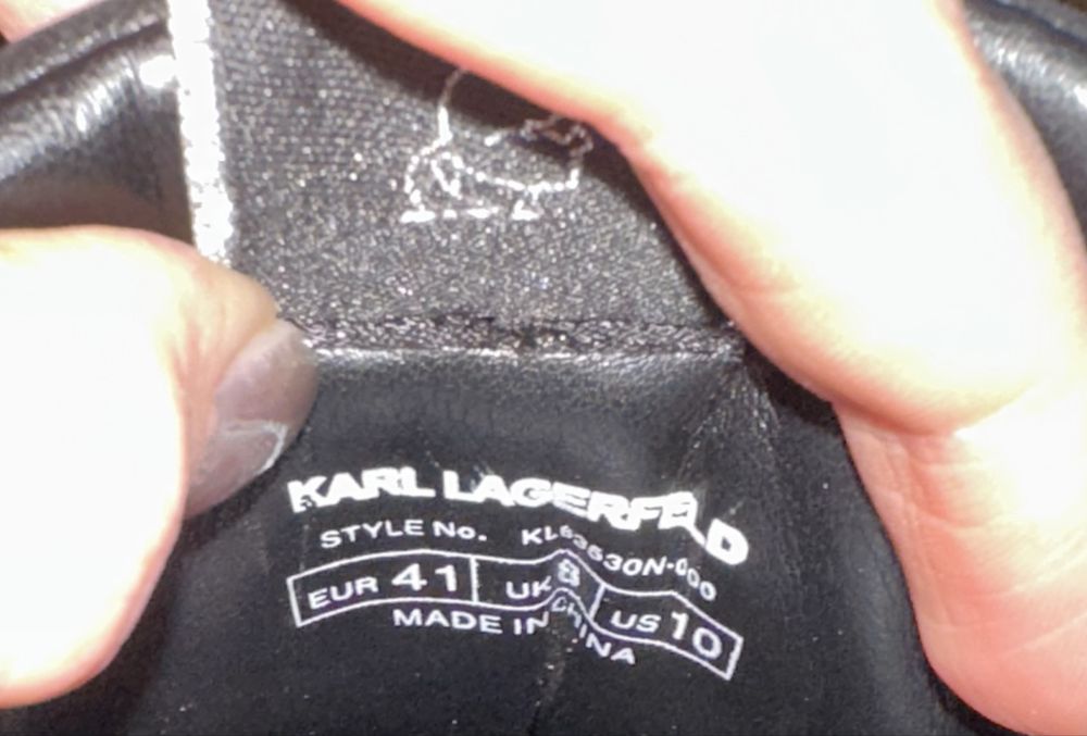 Оригинални кожени маратонки Karl Lagerfeld