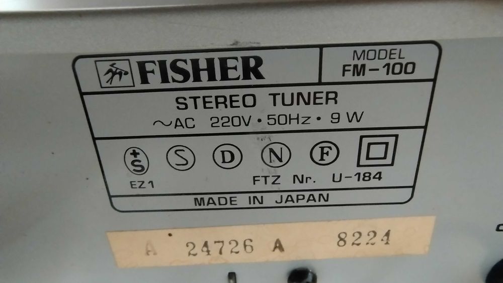 Amplificator vintage Fisher Studio Standard CA-100 si tuner FM-100