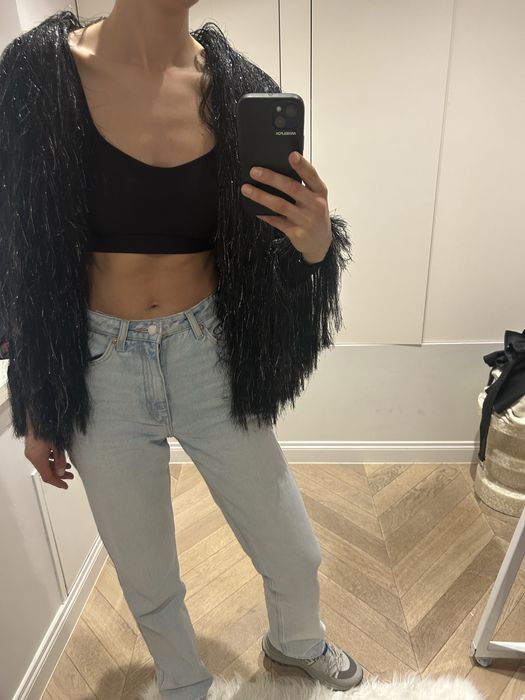 Cardigan pulover zara S franjuri