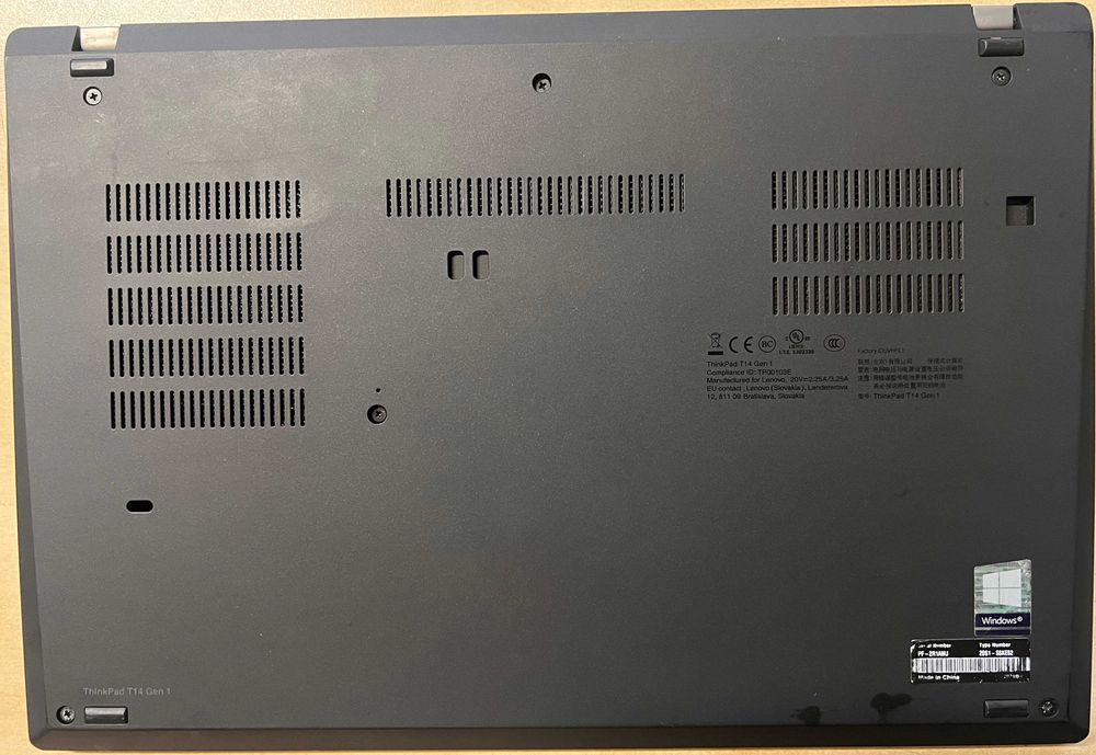 Lenovo ThinkPad T14 gen 1, reconditionat (i5, 16 GB RAM, 256 GB SSD)