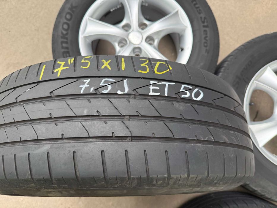 4 бр. алуминиеви джанти 17'' 5x130 , централен отвор 71.6, ET50 , 7,5J