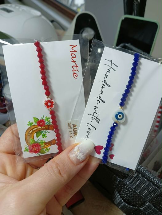 Martisoare hande made aur 14 k