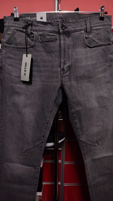 Оригинални дънки G-Star Raw D-Staq W34 , W36 Slim нови мъжки сиви