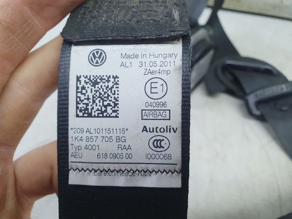Centura siguranta stanga fata 1k4857705bg Volkswagen Golf 6 (2008 - 2015)
