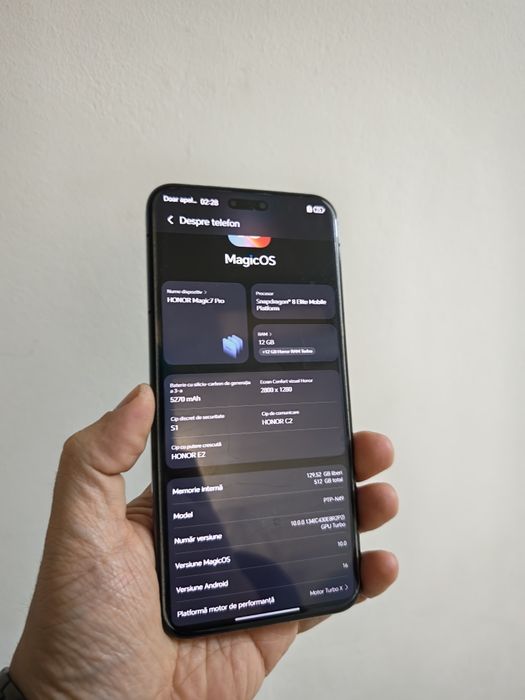Vând sau schimb Honor Magic 7 Pro Ca Nou 512GB Factura Vodafone un an.