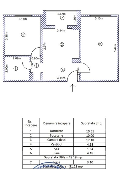Apartament 2 camere Crangasi an 1984