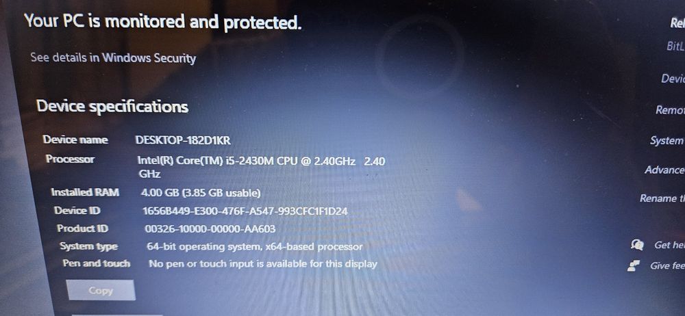 Laptop ACER i5 HDD 500 GB