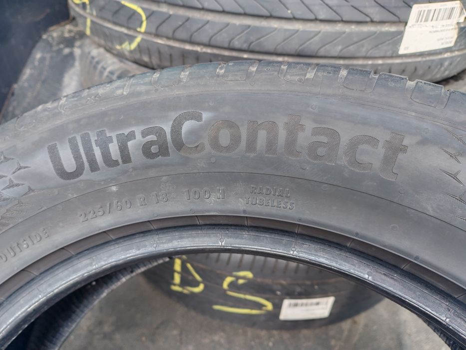 225 60 18, 4buc vară Continental UltraContact,2022,6mm