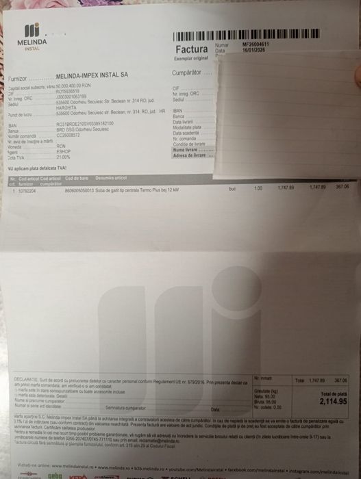 Soba de gătit tip centrala Termo Plus bej 12kw