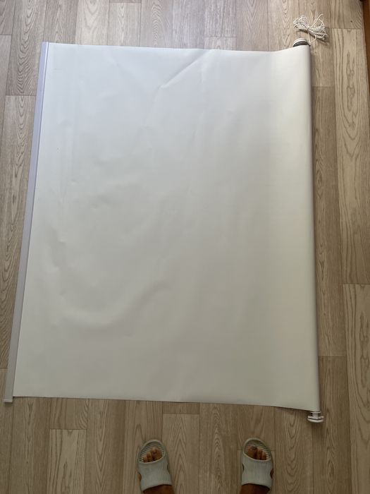 Жалюзи белые тканевые новые