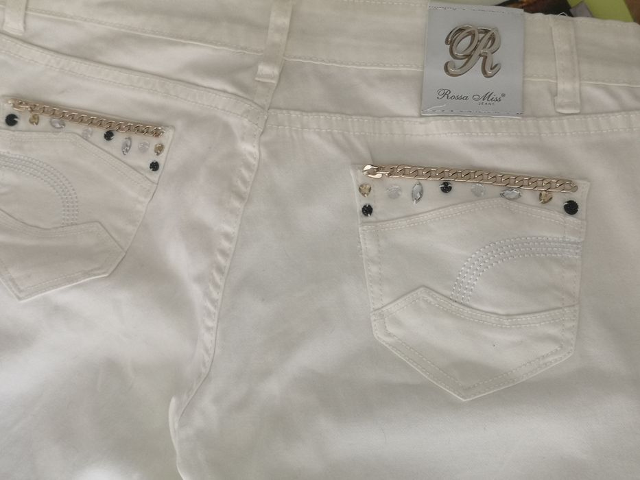 Бели дънки Rossa miss