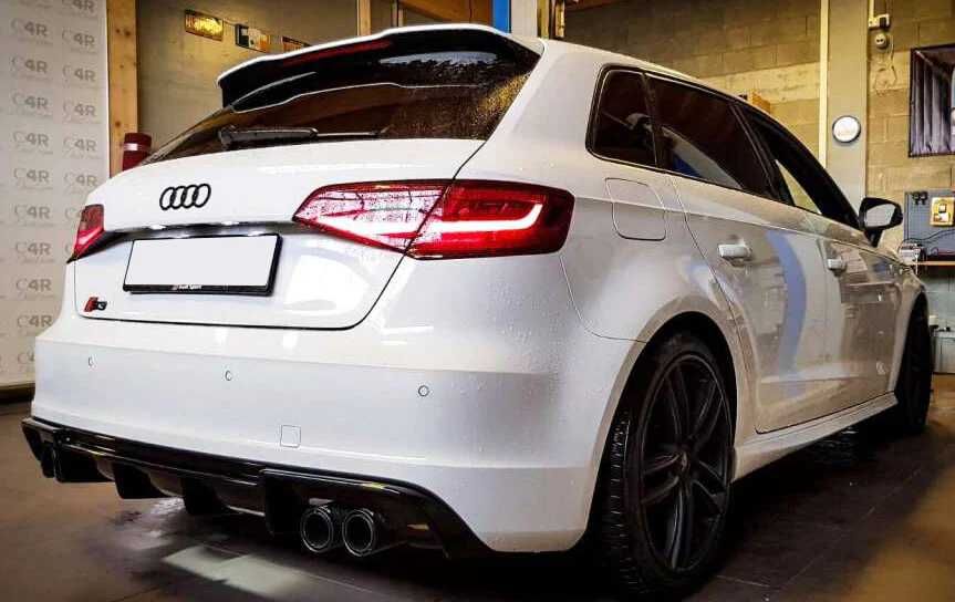 Difuzor bara spate fusta spoiler lip AUDI A3 8V HB 2013 - 2016 ver2