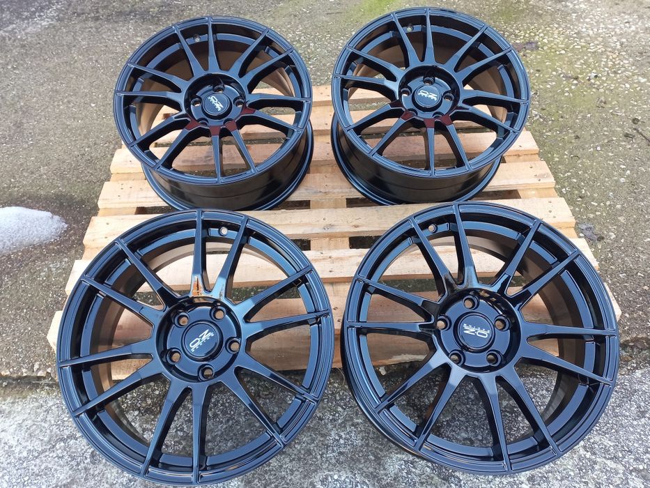 17.5x100 O.Z Piano Black  Toyota Subaru Audi A1 A3 Golf Bora Tiago Чисто Нови.