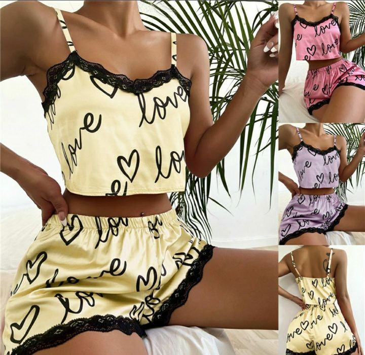 Set pijamale satin