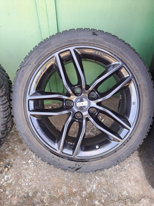 17 ки джанти със зимни гуми BBS BMW 5x120 E90 E87 E46 F20