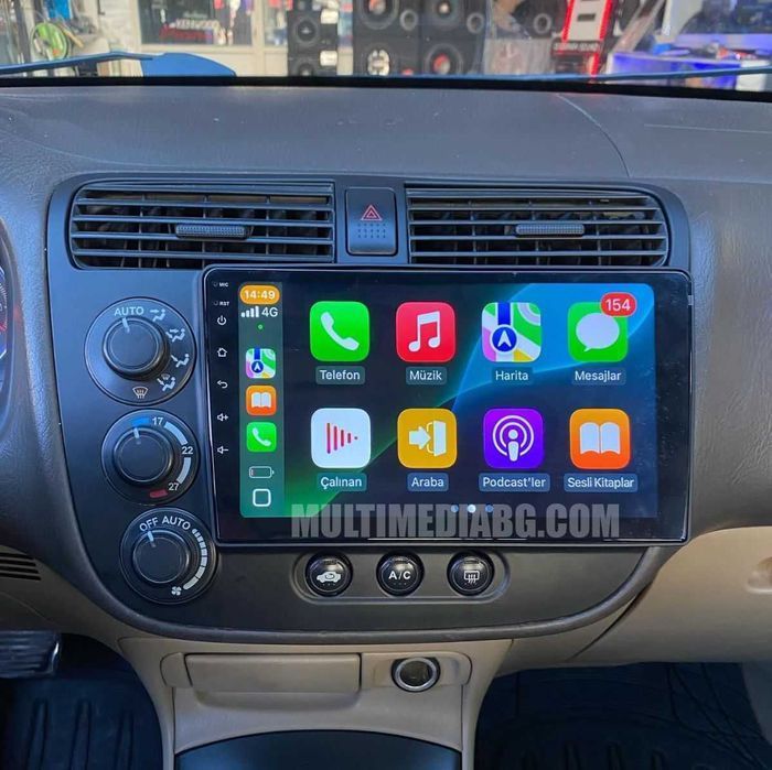 Honda Civic 2000-2006 Мултимедия Навигация Android