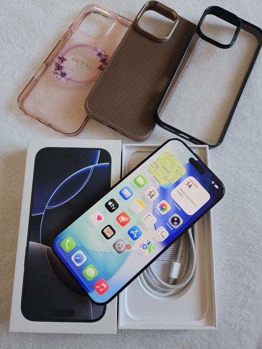 iPhone 16 PRO MAX,  95% bateria, 256 Gb, Stare FOARTE BUNA, Full box