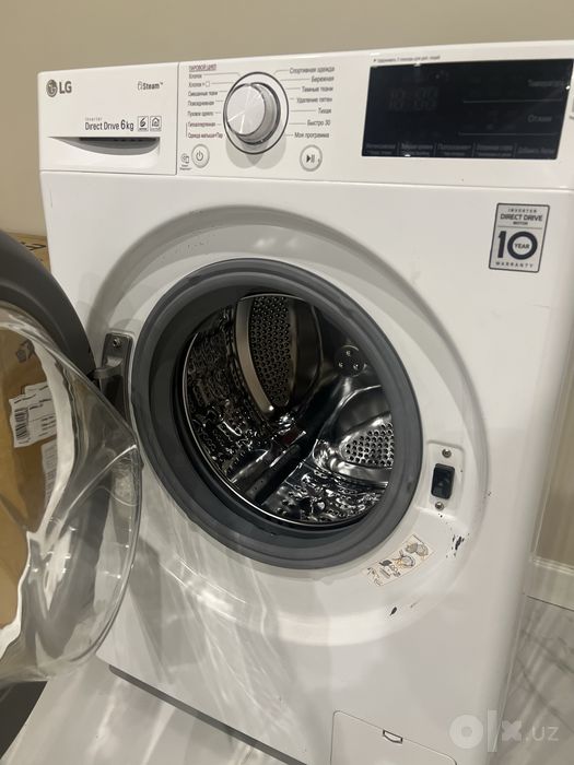 Стиральная машина LG Inverter Direct Drive 6 кг с паром (Steam)
