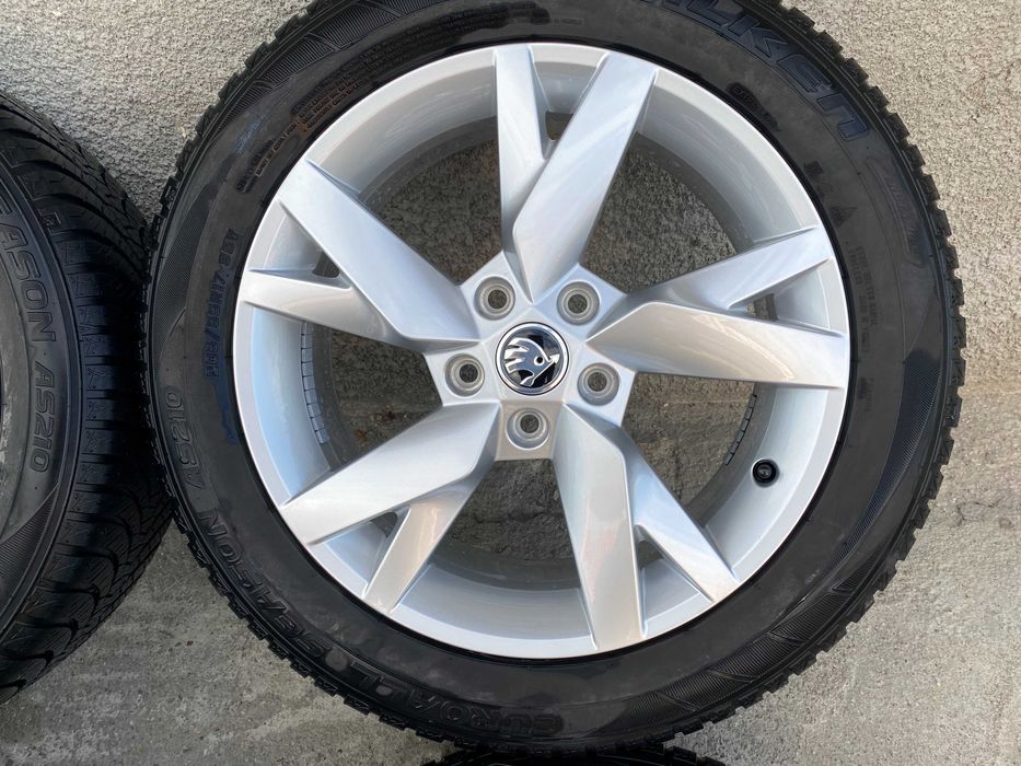 Jante originale Skoda 17 cu anvelope All Season
