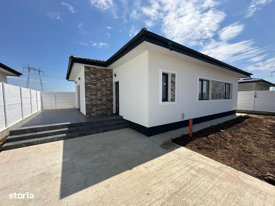 Casa in Clinceni - toate utilitatile - placa de beton
