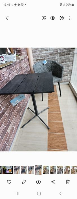 Ратанов стол и маса от JYSK