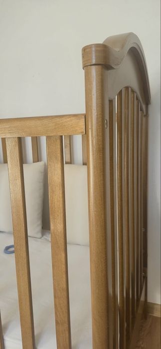 Patut copii lemn masiv 120 x 60 CM + saltea