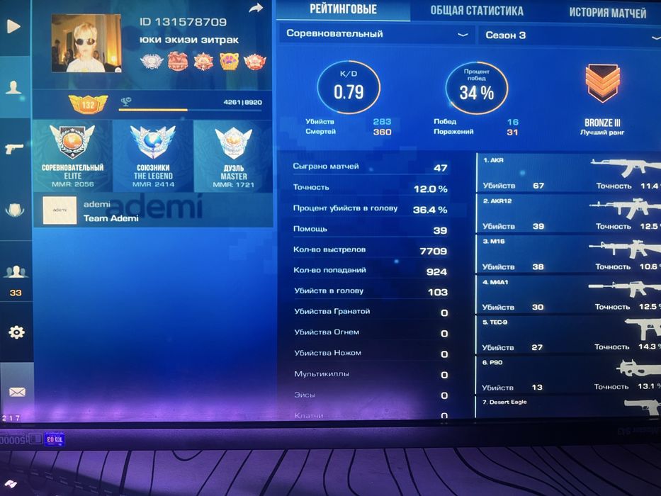 Аккаунт стандофф2 легенда и нож