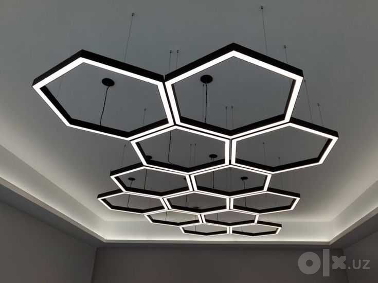 Подвесные LED-светильники для офиса, магазина и спортзала, любой длины