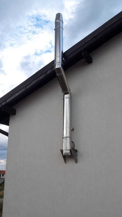 Horn, Cos de fum, inox izolat.