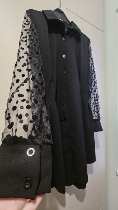 Дамка черна  рокля