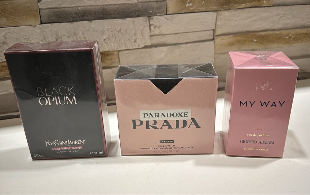 Black opium YSL Prada  Armani