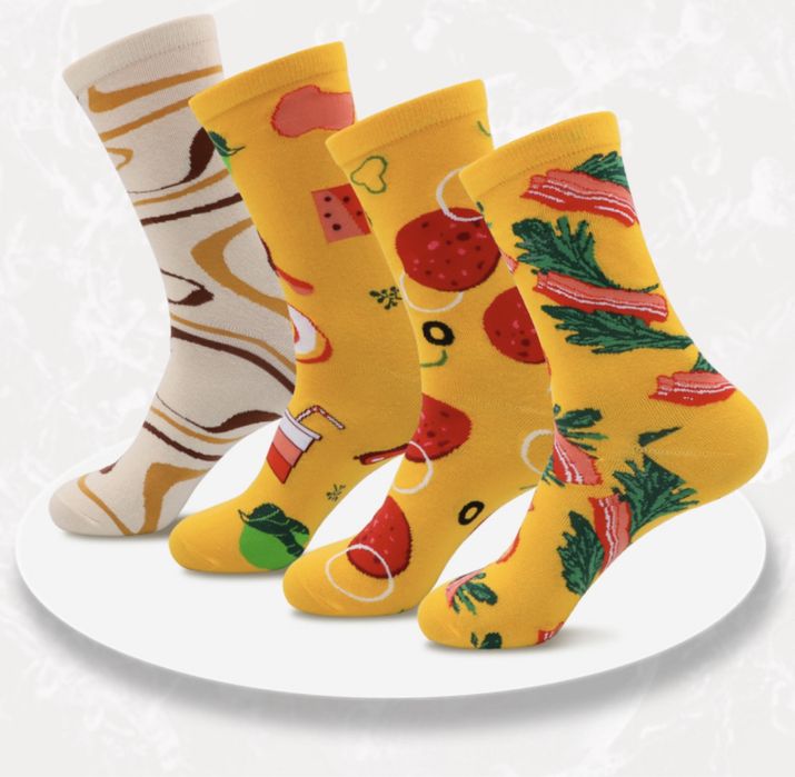 Набор носков в виде пиццы