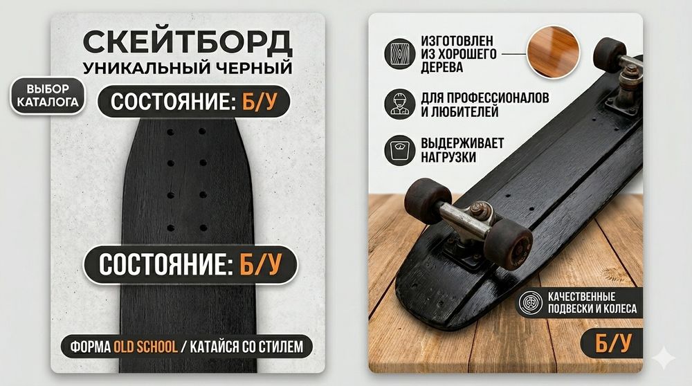 Продаю скейтборд б/у