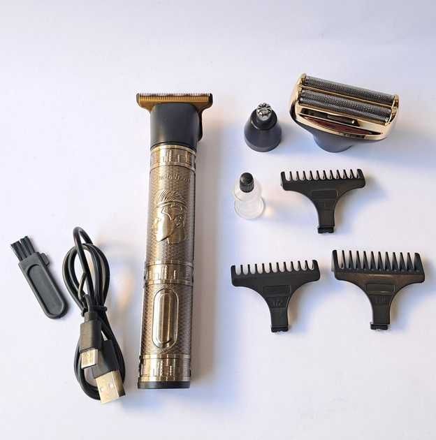 Безжичен тример 3в1 Geemy GM-8045, Подстригване, Бръснене и оформяне