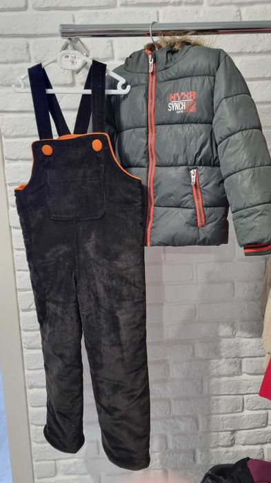 Зимняя куртка с комбинезоном, 3-4 года