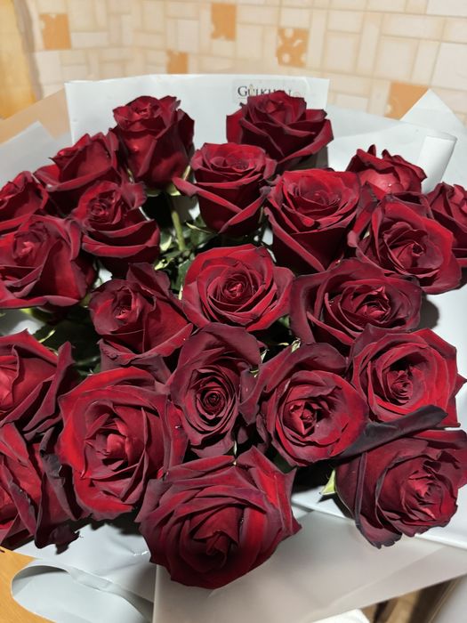 Букет красный роза